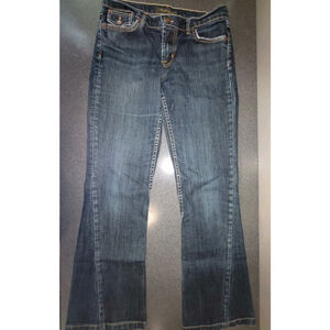 David Kahn Jeans Womens Size 29 Bootcut Dark Wash Stretch Denim USA RN5322 EUC *